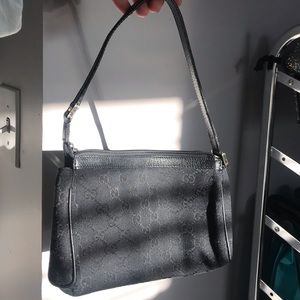 Gucci Pochette / Wristlet - black with monogram